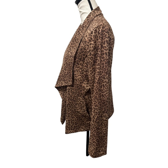 BB DAKOTA Animal print faux-suede Jacket Sz L - Picture 10 of 17